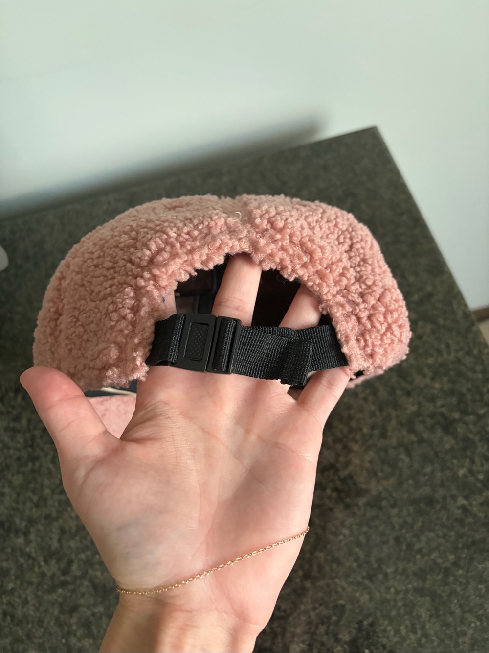 rag & bone Pink Sherpa Baseball Cap - Picture 3 of 4